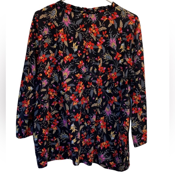 Lands End Ruffle V-Neck Top - Petite Large - Picture 5 of 15